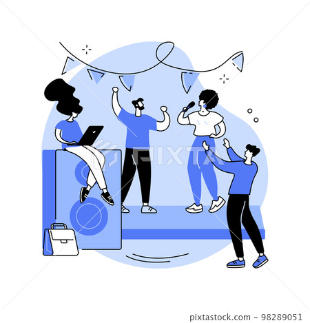Office fun abstract concept vector illustration. Office fun abstract concept vector illustration. 98289051