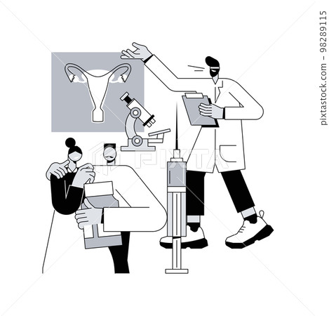 Assisted reproductive technology abstract concept vector illustration. Assisted reproductive technology abstract concept vector illustration. 98289115