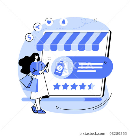 Smart retail abstract concept vector illustration. Smart retail abstract concept vector illustration. 98289263