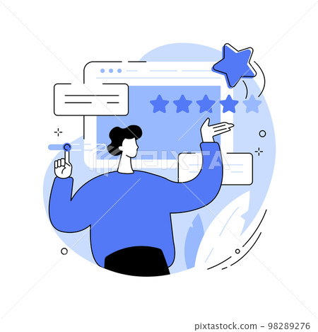 User feedback and website rating abstract concept vector illustration. 98289276