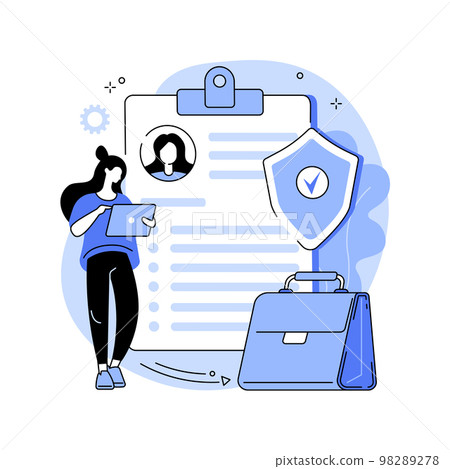 Unemployment insurance abstract concept vector illustration. Unemployment insurance abstract concept vector illustration. 98289278