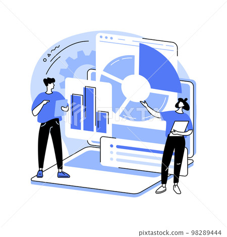 Business analysis abstract concept vector illustration. 98289444