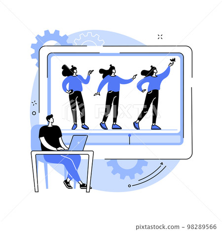 Computer animation abstract concept vector illustration. Computer animation abstract concept vector illustration. 98289566