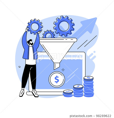 Conversion rate optimization abstract concept vector illustration. Conversion rate optimization abstract concept vector illustration. 98289622