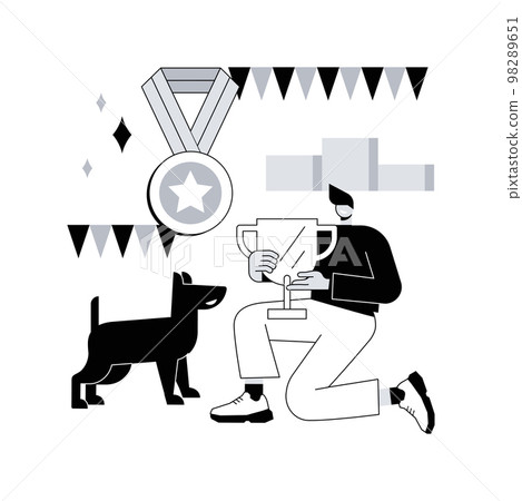 Breed club abstract concept vector illustration. 98289651