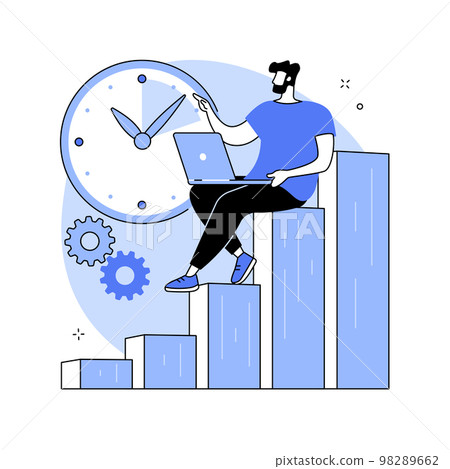 Productivity abstract concept vector illustration. 98289662