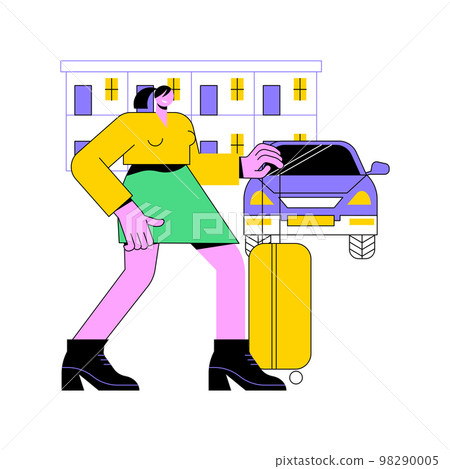 Motel service abstract concept vector illustration. 98290005