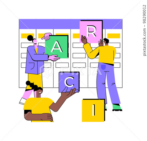 RACI matrix abstract concept vector illustration. RACI matrix abstract concept vector illustration. 98290012