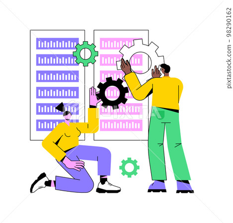 Big data tools abstract concept vector illustration. Big data tools abstract concept vector illustration. 98290162