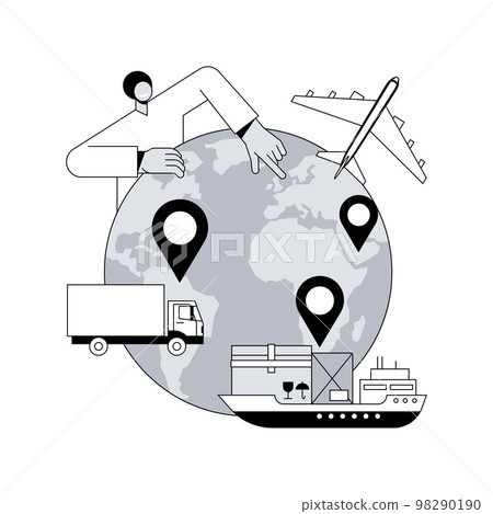 International transport abstract concept vector illustration. International transport abstract concept vector illustration. 98290190