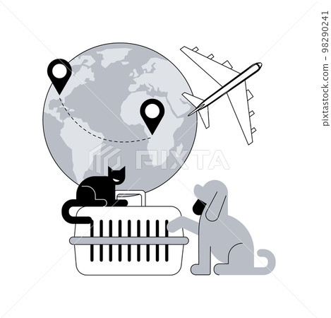 Transport of animals abstract concept vector illustration. 98290241