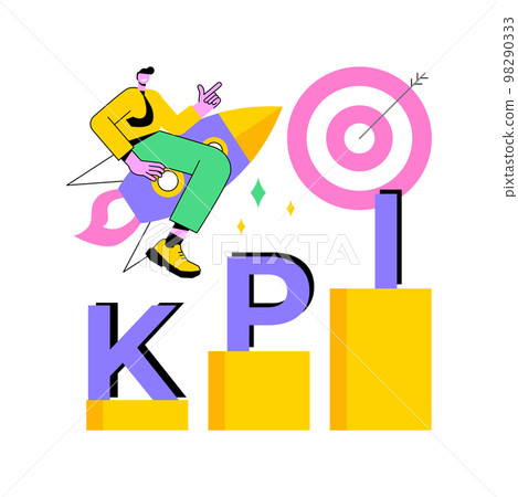 KPI abstract concept vector illustration. 98290333