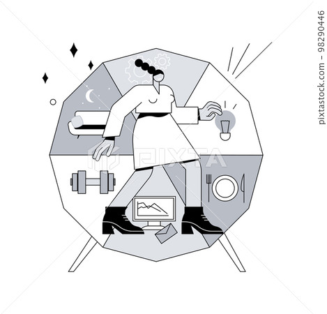 Discipline abstract concept vector illustration. Discipline abstract concept vector illustration. 98290446