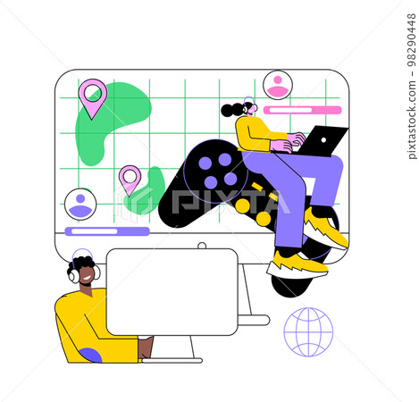Multiplayer online battle arena abstract concept vector illustration. Multiplayer online battle arena abstract concept vector illustration. 98290448