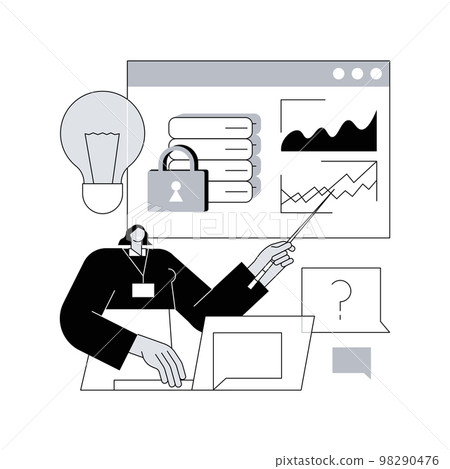 Big data conference abstract concept vector illustration. Big data conference abstract concept vector illustration. 98290476