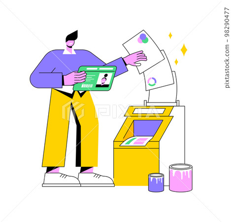 Print design abstract concept vector illustration. Print design abstract concept vector illustration. 98290477
