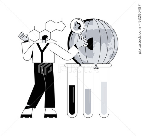 Geochemistry abstract concept vector illustration. Geochemistry abstract concept vector illustration. 98290487