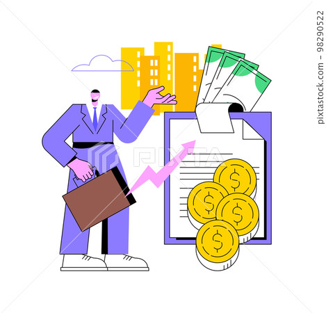 Revenue agency abstract concept vector illustration. Revenue agency abstract concept vector illustration. 98290522