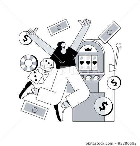 Slot machine abstract concept vector illustration. Slot machine abstract concept vector illustration. 98290582