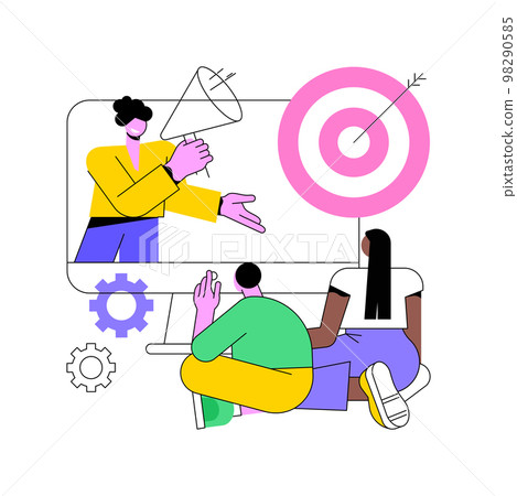 Addressable TV advertising abstract concept vector illustration. Addressable TV advertising abstract concept vector illustration. 98290585