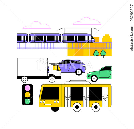 Urban transport abstract concept vector illustration. Urban transport abstract concept vector illustration. 98290807