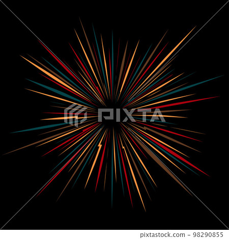 Abstract explosion circle background 98290855