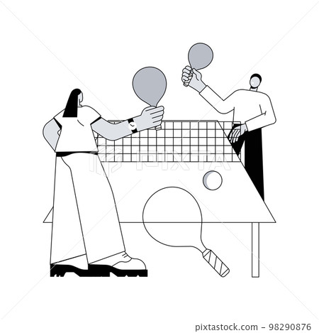 Table tennis abstract concept vector illustration. Table tennis abstract concept vector illustration. 98290876