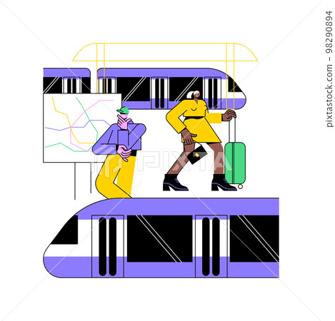 Underground transport abstract concept vector illustration. Underground transport abstract concept vector illustration. 98290894