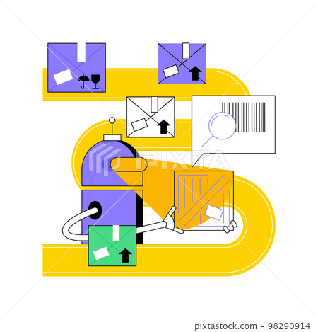 Barcode scanning abstract concept vector illustration. Barcode scanning abstract concept vector illustration. 98290914