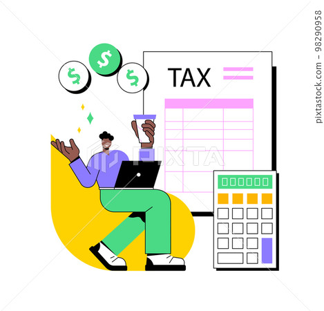Corporate tax abstract concept vector illustration. 98290958