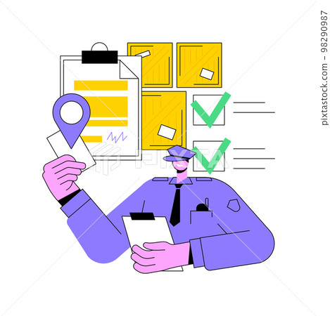 Freight quote request abstract concept vector illustration. 98290987