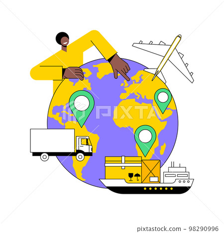 International transport abstract concept vector illustration. International transport abstract concept vector illustration. 98290996