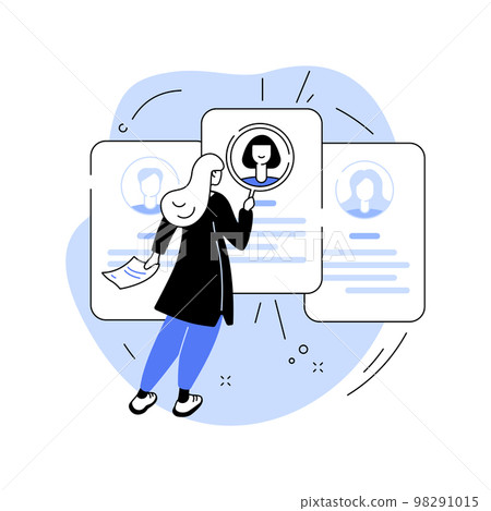 Job seekers abstract concept vector illustration. Job seekers abstract concept vector illustration. 98291015