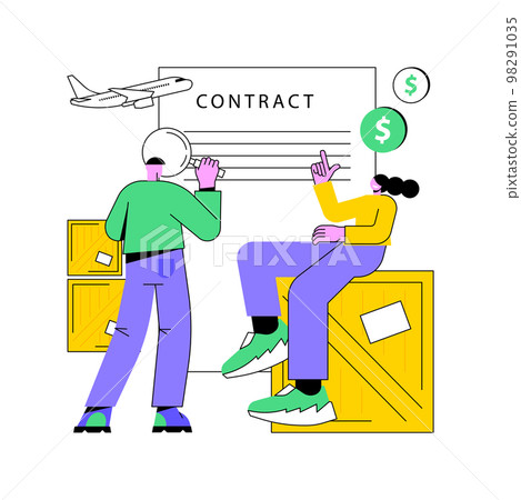 Contract of carriage abstract concept vector illustration. Contract of carriage abstract concept vector illustration. 98291035