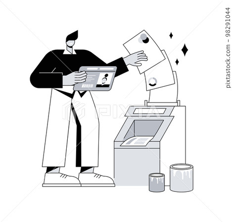 Print design abstract concept vector illustration. Print design abstract concept vector illustration. 98291044