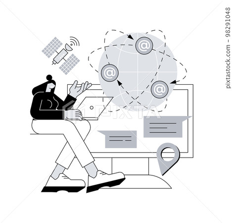 Global web connection abstract concept vector illustration. Global web connection abstract concept vector illustration. 98291048