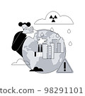 Acid rain abstract concept vector illustration. 98291101