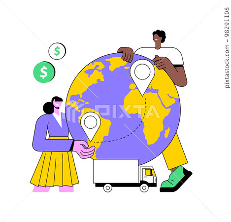 Collaborative logistics abstract concept vector illustration. Collaborative logistics abstract concept vector illustration. 98291108