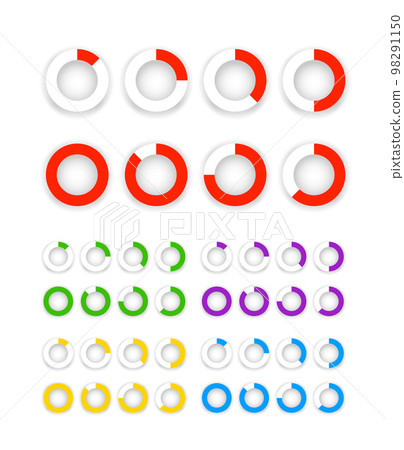 Web and mobile app preloader template isolated on transparent background 98291150