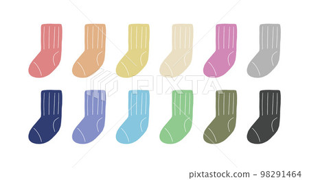 Illustration set of socks 98291464