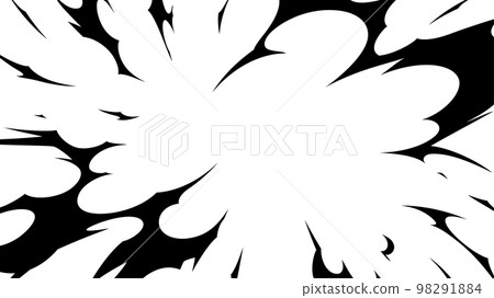 Explosion_bursting effect frame_silhouette_16:9 98291884