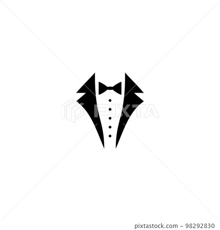 Wedding tuxedo Bow tie, suit vector 98292830
