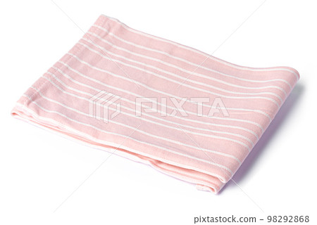 kitchen towel isolated on white background, close up 98292868