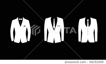 Wedding tuxedo Bow tie, suit vector 98292899