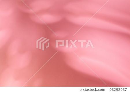 Shadow of a monstera leaf on pastel pink background 98292987