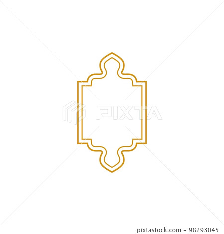 Islamic windows and arches with modern boho 98293045