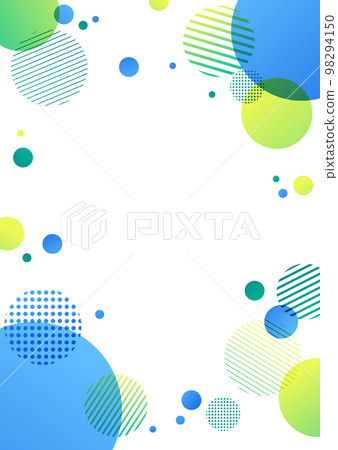 Green and blue polka dot geometric pattern background material Green and blue polka dot geometric pattern background material 98294150