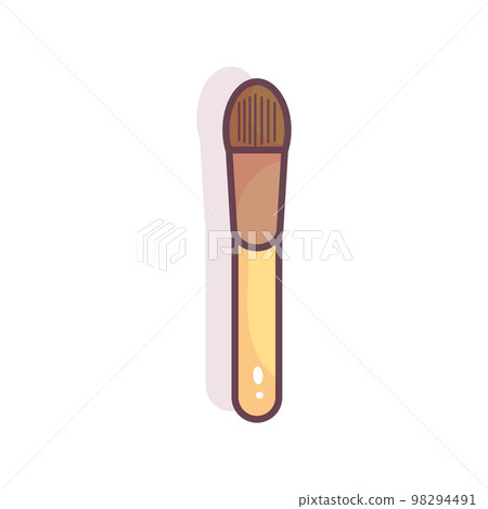 Isolated makeup brush colored fashion icon Vector 98294491