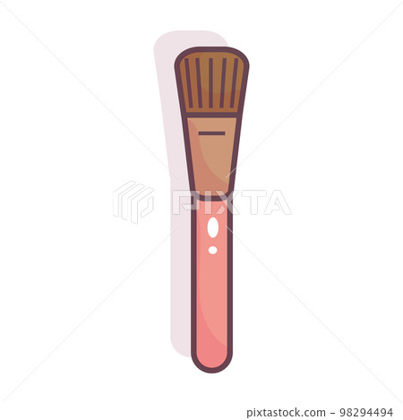 Isolated makeup brush colored fashion icon Vector 98294494