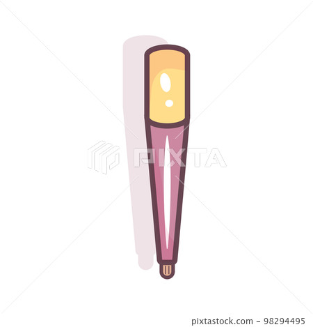 Isolated makeup brush colored fashion icon Vector 98294495